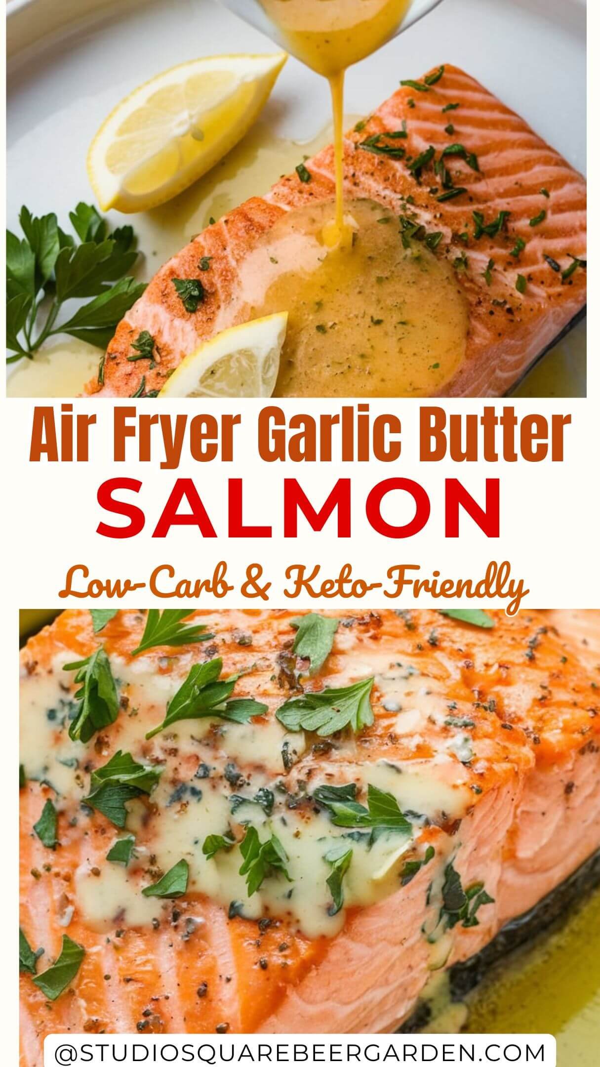 Air Fryer Garlic Butter Salmon