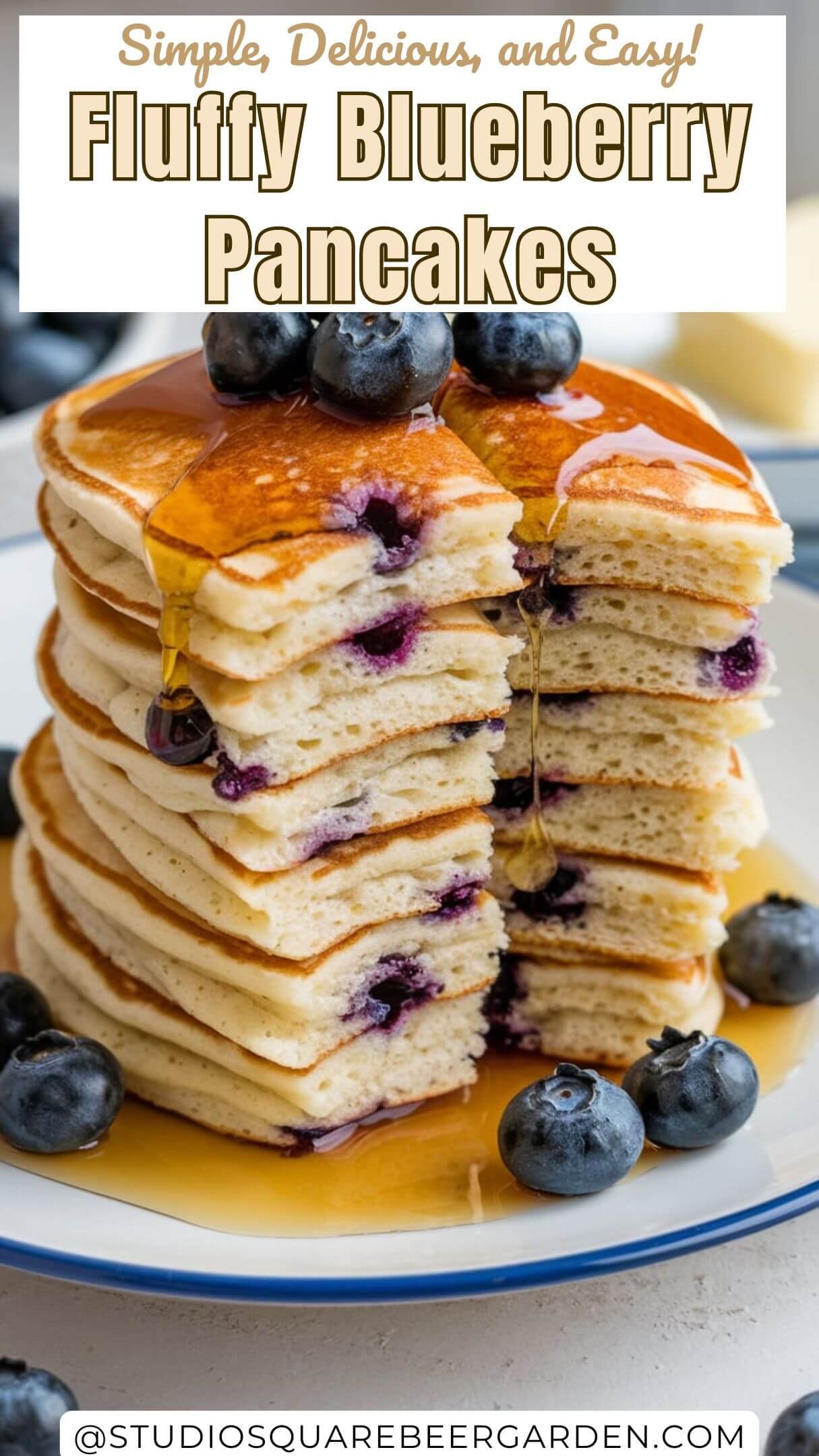 Start your day right with the Best Blueberry Pancakes! Fluffy, delicious, and bursting with fresh blueberries, this easy recipe is perfect for breakfast or brunch. Try it as a fun twist for pancakes for dinner too! #BlueberryPancakesEasy #HomemadeBlueberryPancakes #FluffyBlueberryPancakes