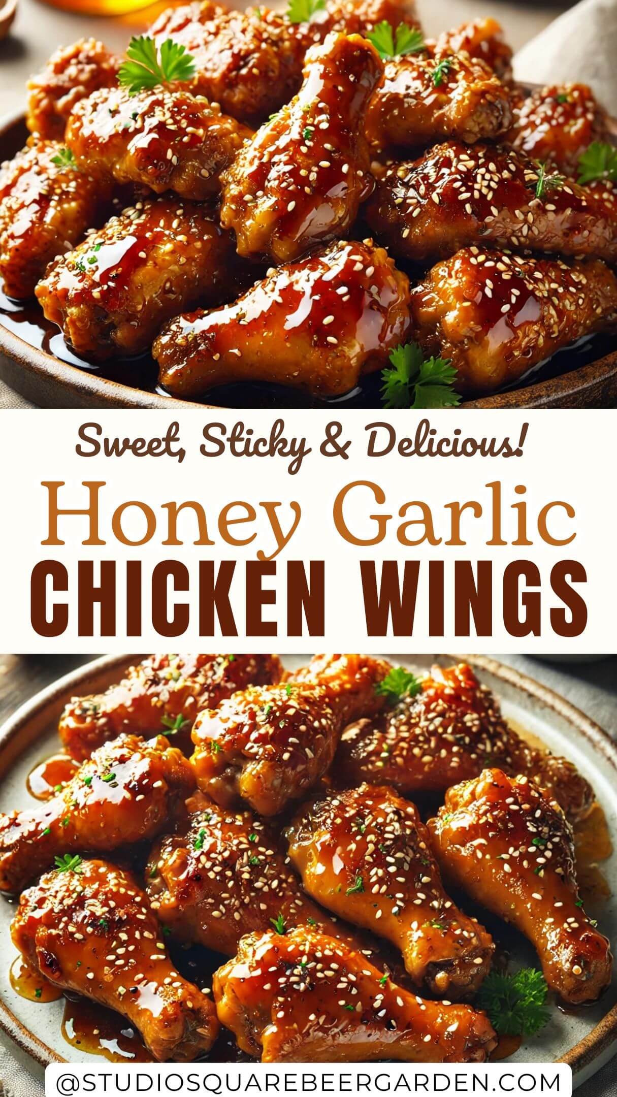 Crispy Honey Garlic Chicken Wings Recipe