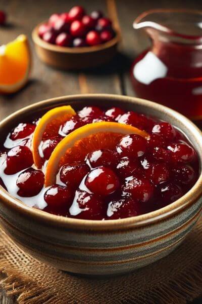 Maple Orange Cranberry Sauce Recipe