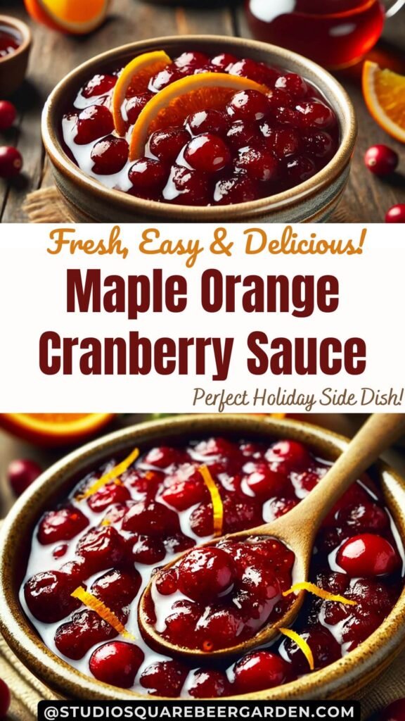 Maple Orange Cranberry Sauce Recipe