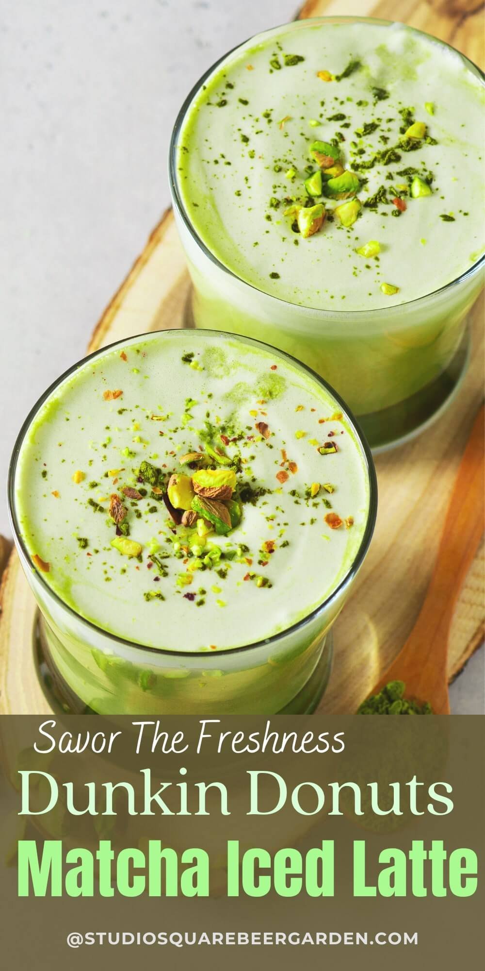 Dunkin' Donuts Matcha Iced Latte