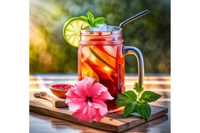 Iced Hibiscus Tea