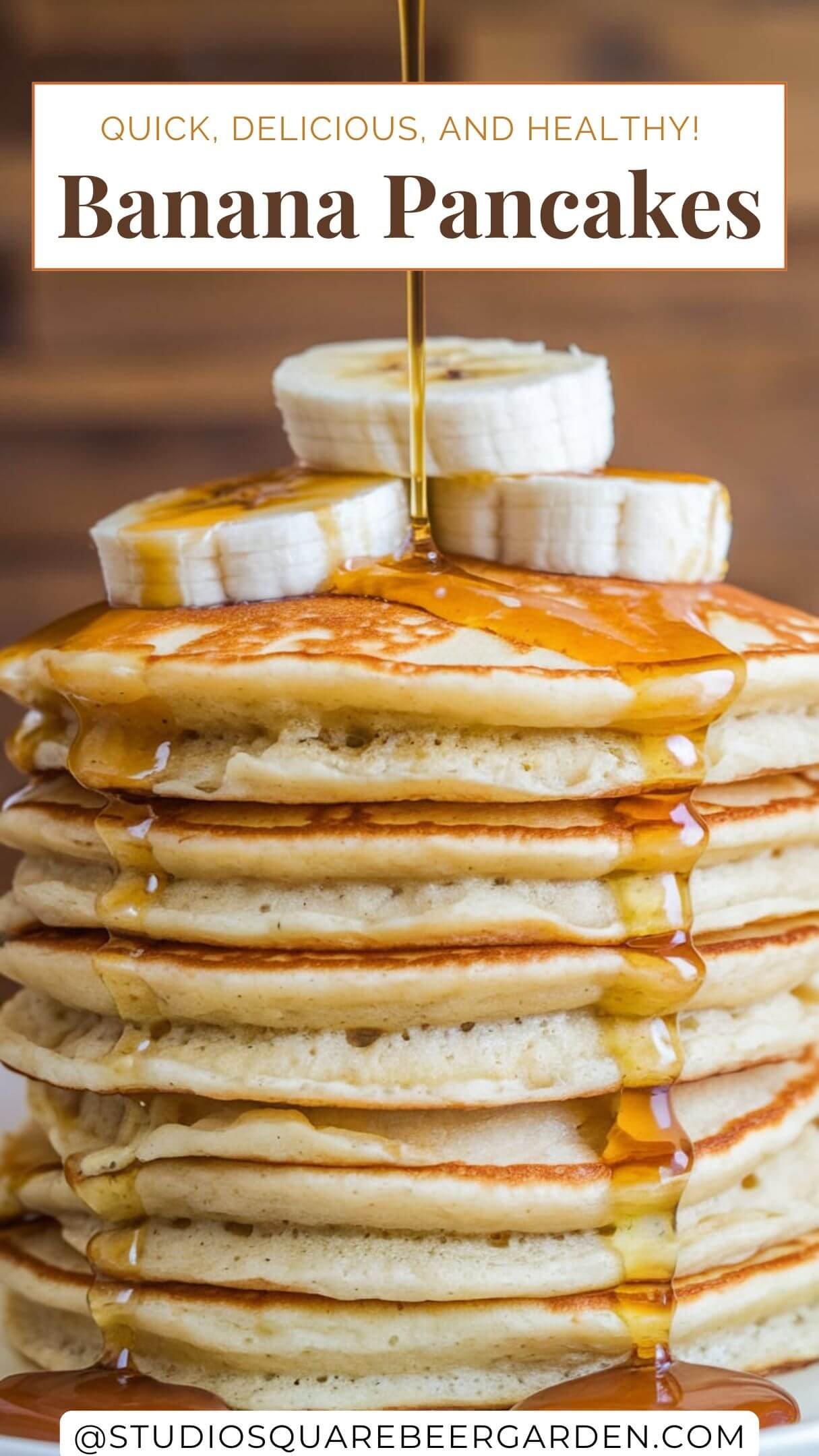 These Fluffy Banana Pancakes are a must-try! Easy to make and perfect for breakfast or brunch, they’re a tasty and healthy option for fans of homemade banana pancakes. #BananaPancakesFluffy #HomemadeBananaPancakesEasy #PancakesMadeFromBananas