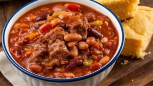 This Beef and Bean Chili Recipe is rich, hearty, and packed with bold flavors! Made with homemade chili seasoning, it’s the perfect dish for cold nights or entertaining guests. #TheBestChili #BeefChiliRecipe #BestChiliRecipe