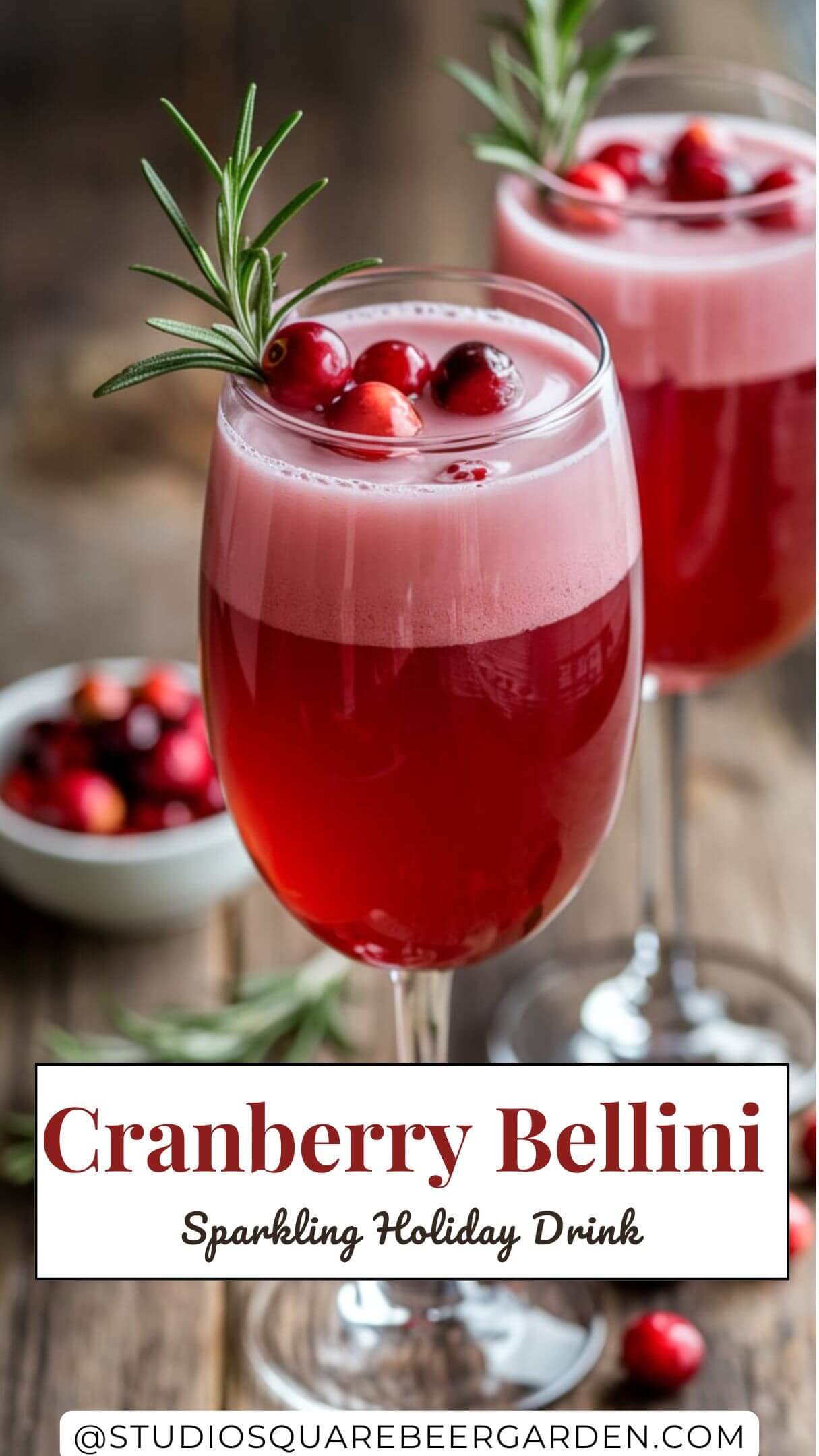 This easy cranberry bellini recipe is a bubbly and delicious holiday drink! Perfect for brunch, parties, or any festive occasion, it’s a must-try cocktail for the season. #CranberryBelliniRecipe #HolidayCocktails #SparklingDrinks

