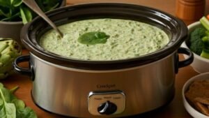 Crockpot Spinach Artichoke Dip