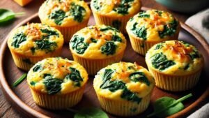 Egg Muffins with Spinach and Cheese