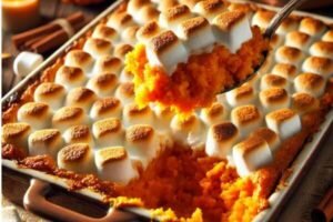 Sweet Potato Casserole with Marshmallo