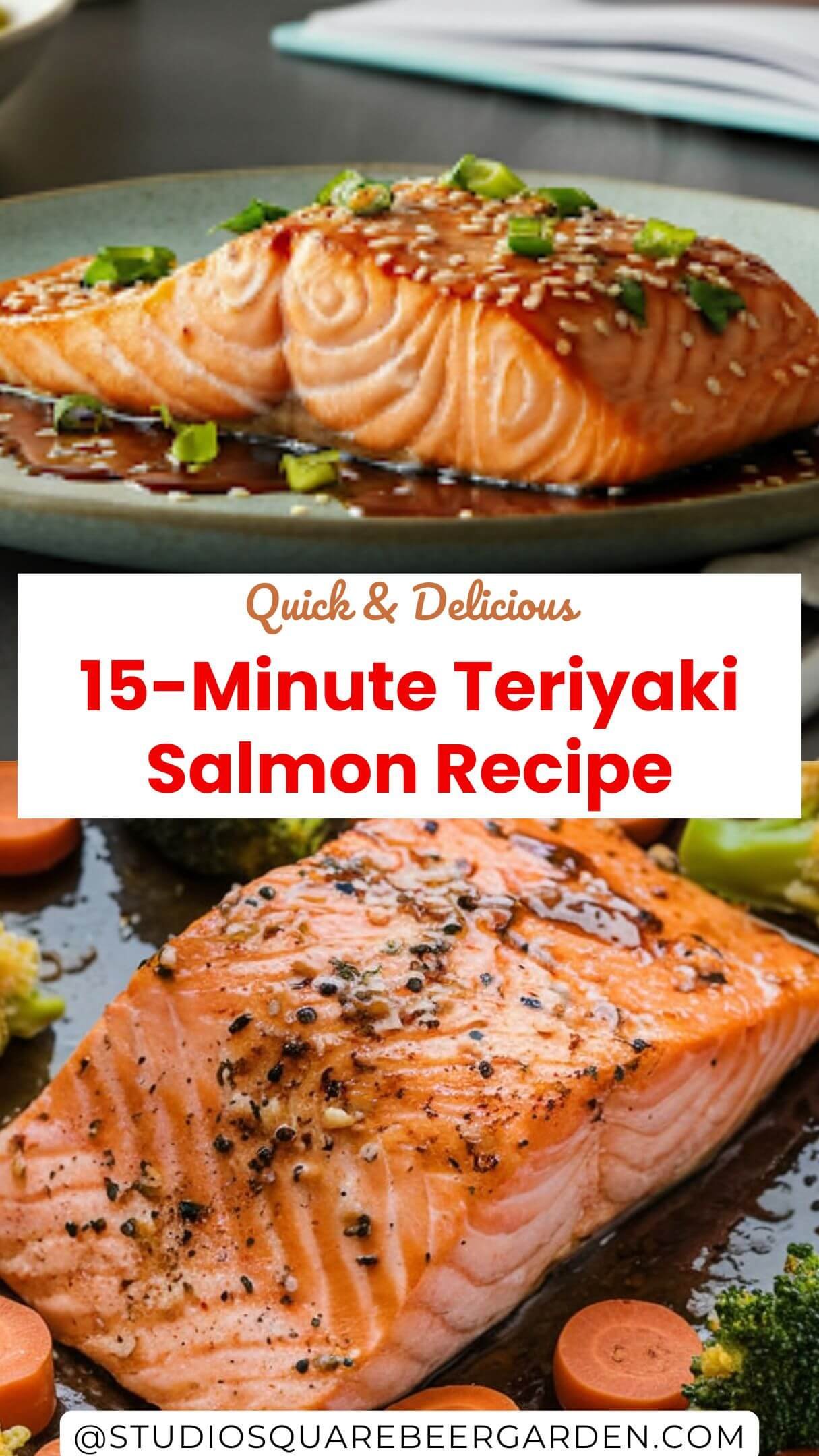 This easy teriyaki salmon recipe is ready in just 15 minutes! Perfect for busy weeknights, it’s packed with flavor, protein, and fresh ingredients. #TeriyakiFishRecipes #HealthySalmonBitesRecipe #FreshSalmonRecipe