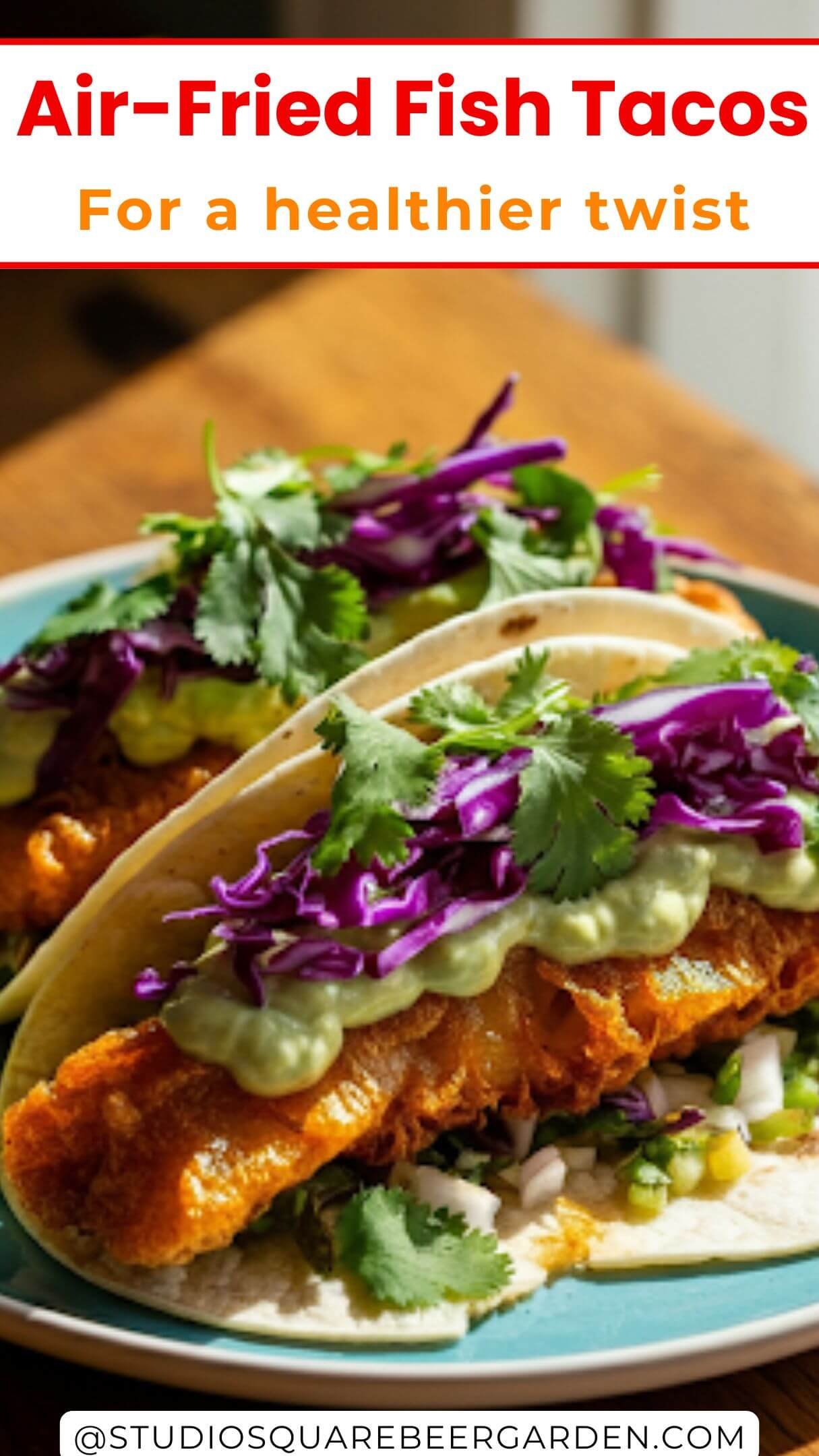 Upgrade your taco game with these Air-Fried Fish Tacos! Air frying makes them crispy without extra oil, and fresh toppings complete this healthy seafood dish recipe. Ready in under 30 minutes for the ultimate taco night!