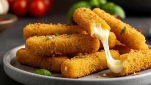 Air Fryer Mozzarella Sticks