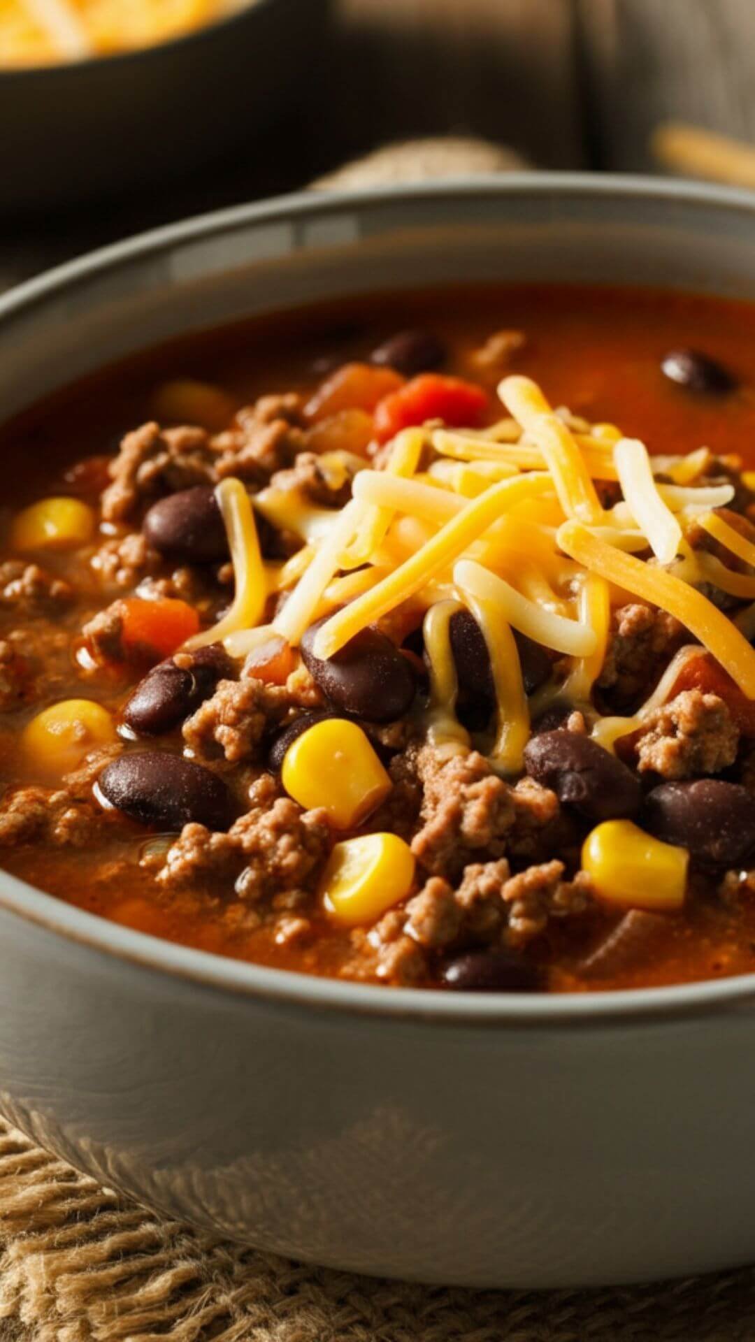 This Beef Taco Soup is packed with bold Tex-Mex flavors, hearty ingredients, and comes together quickly for a comforting meal. Perfect for busy weeknights or a cozy dinner!