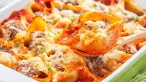 Beef and Cheese Stuffed Shells Recipe