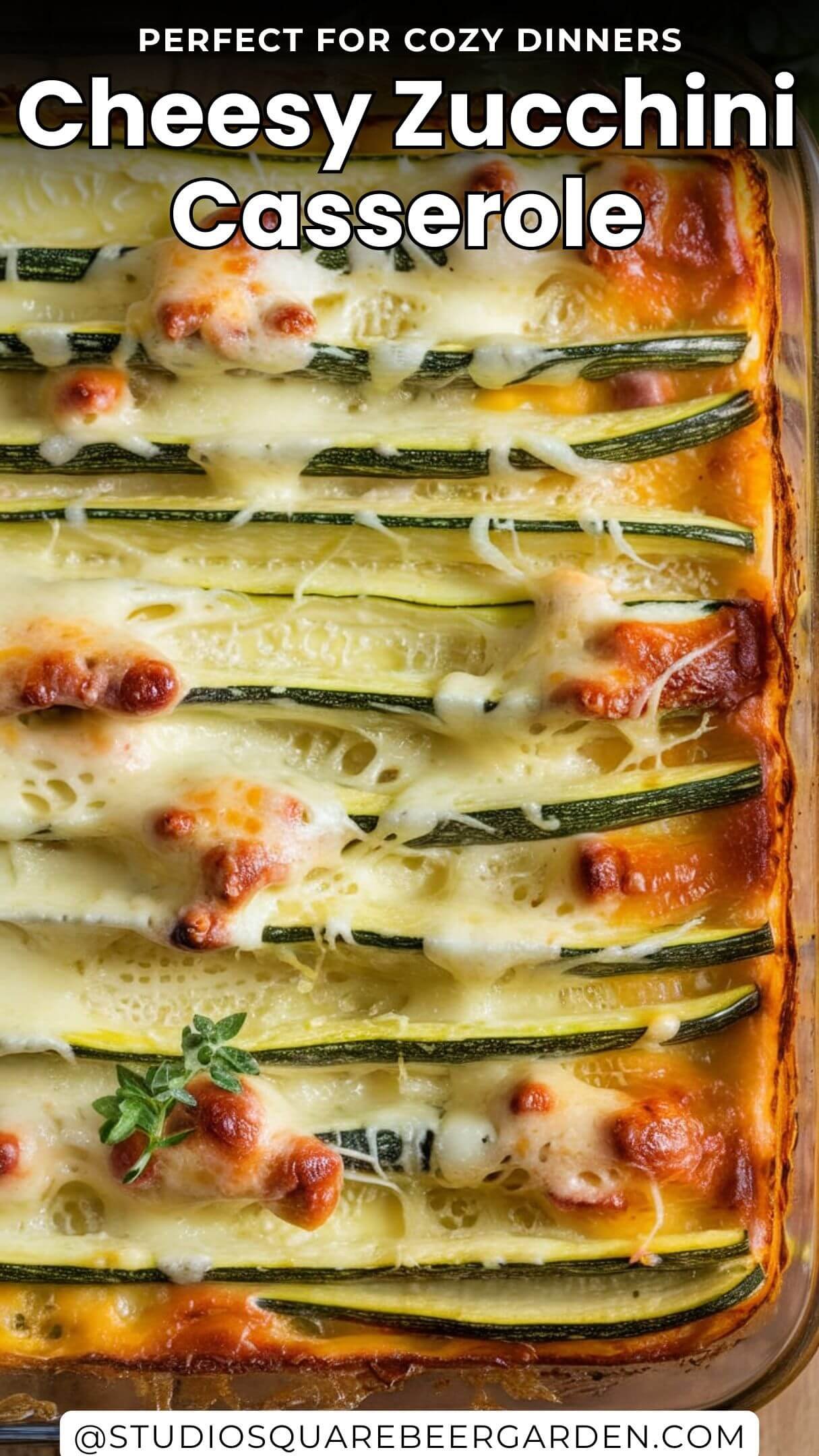 This cheesy zucchini casserole is the perfect cozy dinner! Packed with fresh zucchini, melty cheese, and rich flavors, it’s an easy and delicious vegetable casserole recipe. #EasyZucchiniRecipes #VegetableCasseroleRecipes #CozyDinners 