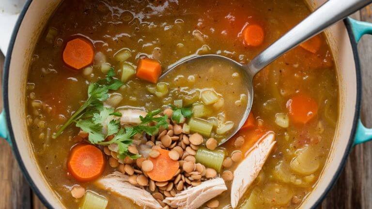 Chicken Lentil Soup Recipe