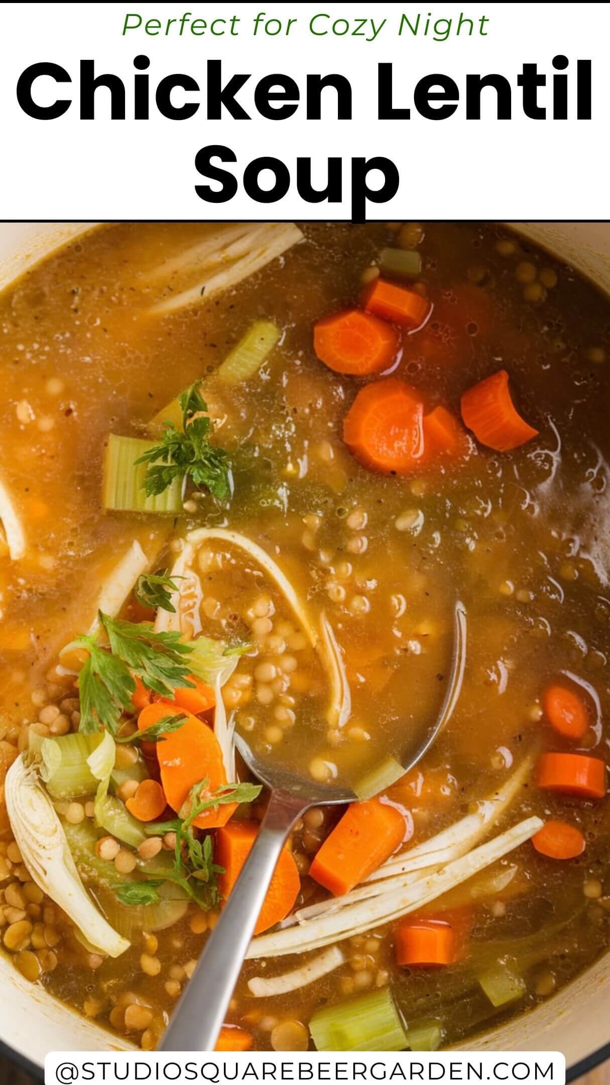 This Chicken Lentil Soup is the ultimate comfort food! With tender chicken, protein-packed lentils, and a blend of spices, this hearty soup is perfect for chilly nights. It's a nutritious and satisfying meal that’s easy to make and full of flavor.