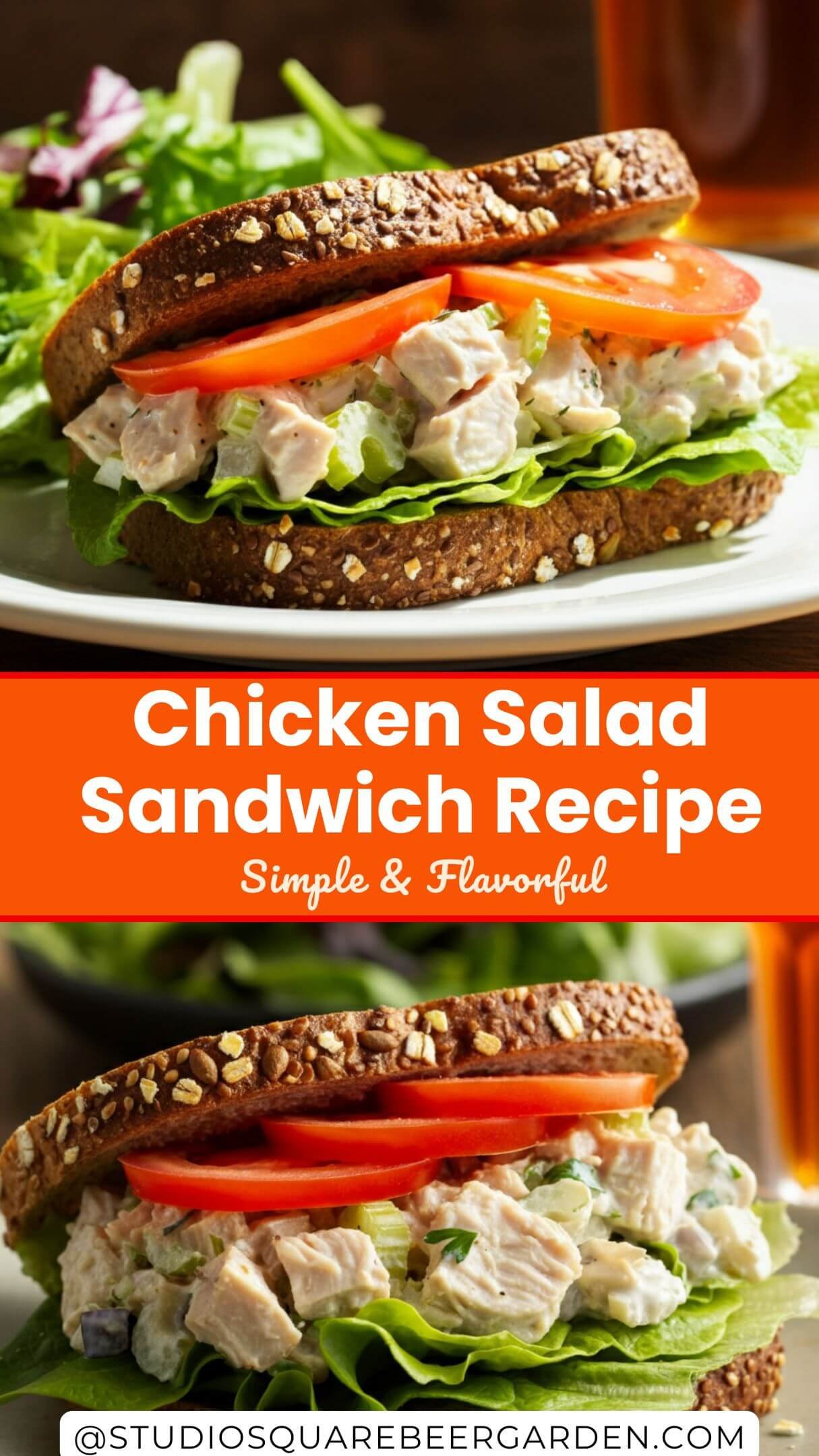 Best Chicken Salad Sandwich with this easy recipe! Creamy, flavorful chicken salad on your favorite bread creates a comforting, satisfying meal. Perfect for lunch, dinner, or even as a tasty winter appetizer!