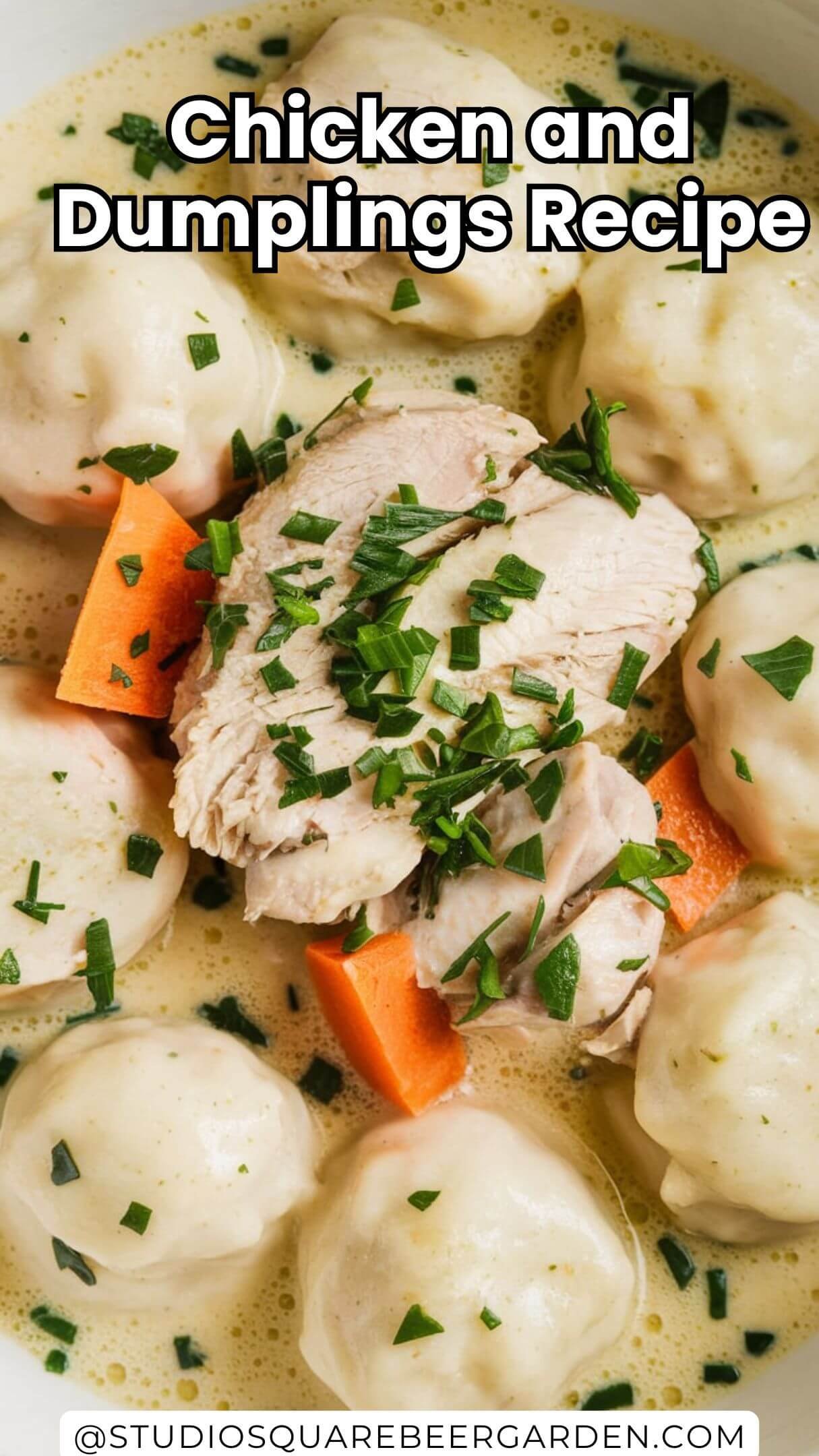 This easy chicken and dumplings recipe is perfect for busy weeknights! With soft dumplings and a flavorful broth, it’s a hearty and satisfying meal the whole family will love. #EasyChickenDumplingRecipes #BestChickenAndDumplings #DumplinRecipe