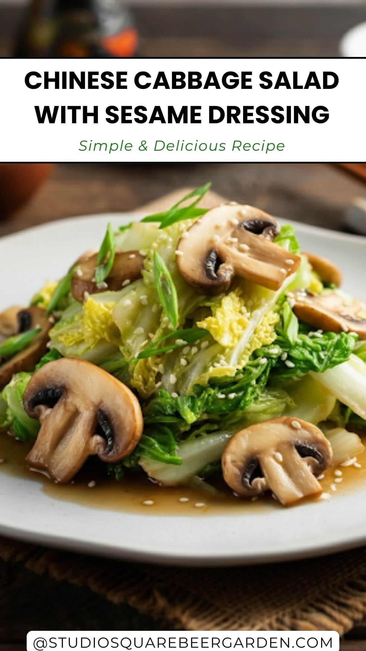 Elevate your dinner with this easy Chinese cabbage and mushroom stir-fry! Tender cabbage and earthy mushrooms come together in a deliciously savory soy sauce glaze. A quick and healthy recipe that pairs well with rice or noodles.