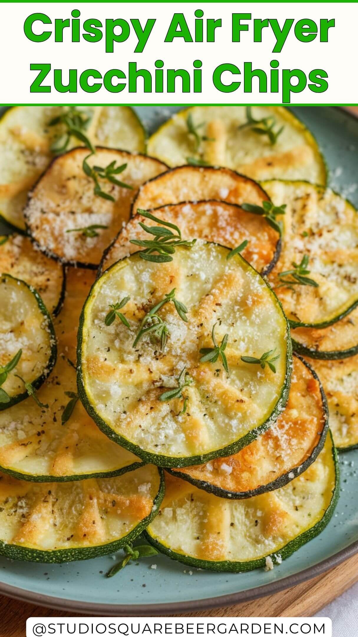 Try these air fryer zucchini chips for a crunchy, low-calorie snack! Easy to make and perfect for dipping, they’re a healthier way to satisfy your cravings. #CrispyZucchiniChips #AirFryerSnacks #ZucchiniRecipes