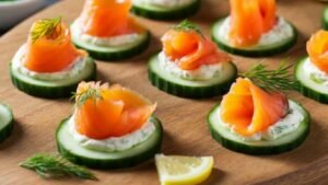 Cucumber Salmon Bites Recipe