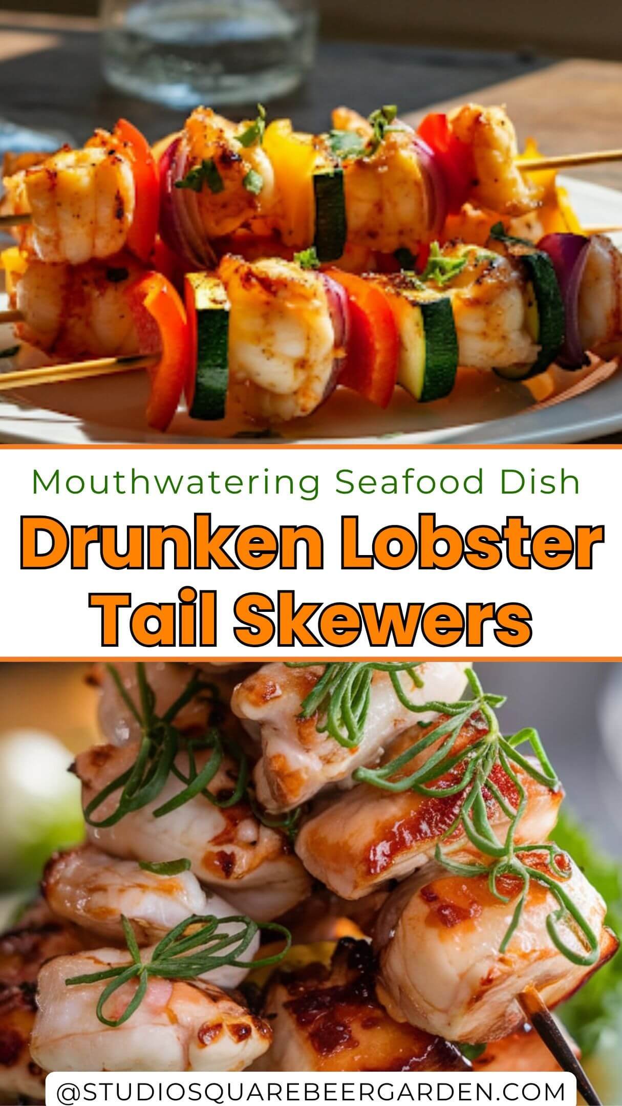 Treat yourself to these Drunken Lobster Tail Skewers, a seafood dish bursting with flavor! Juicy lobster tails marinated in a delicious mix make for an easy and impressive recipe.