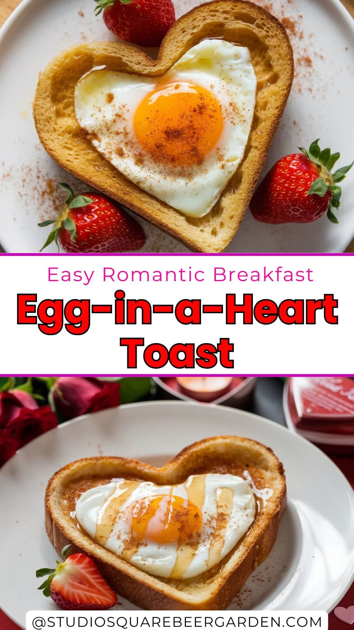 Egg in a Heart Toast