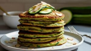 Fluffy Almond Flour Zucchini Pancakes Recipe