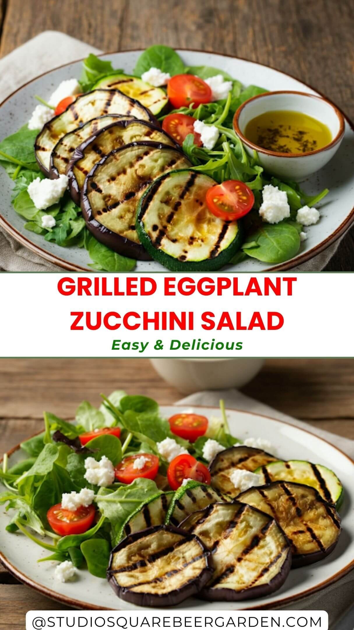 This Grilled Eggplant and Zucchini Salad is a simple yet flavorful dish! Perfect for a light lunch or a refreshing dinner side, it combines tender grilled veggies with a zesty dressing. A healthy and satisfying meal for any occasion!