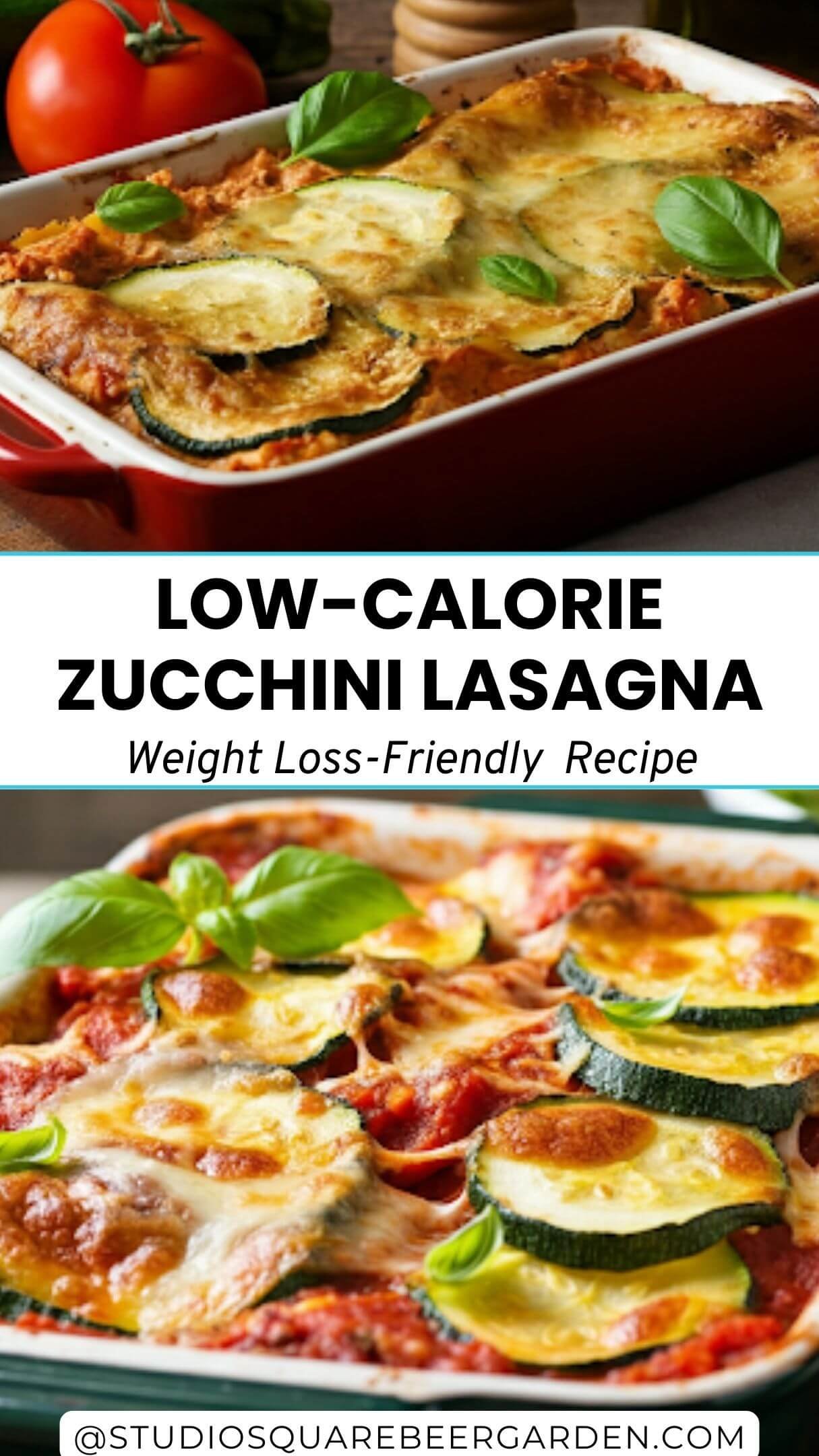 this Healthy Zucchini Lasagna! Made with fresh zucchini slices, a rich marinara sauce, and protein-packed layers, it’s the perfect low-carb meal for weight loss. Easy, delicious, and guilt-free!