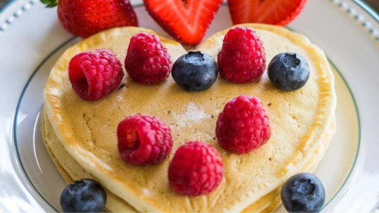 Heart-Shaped Pancakes Recipe