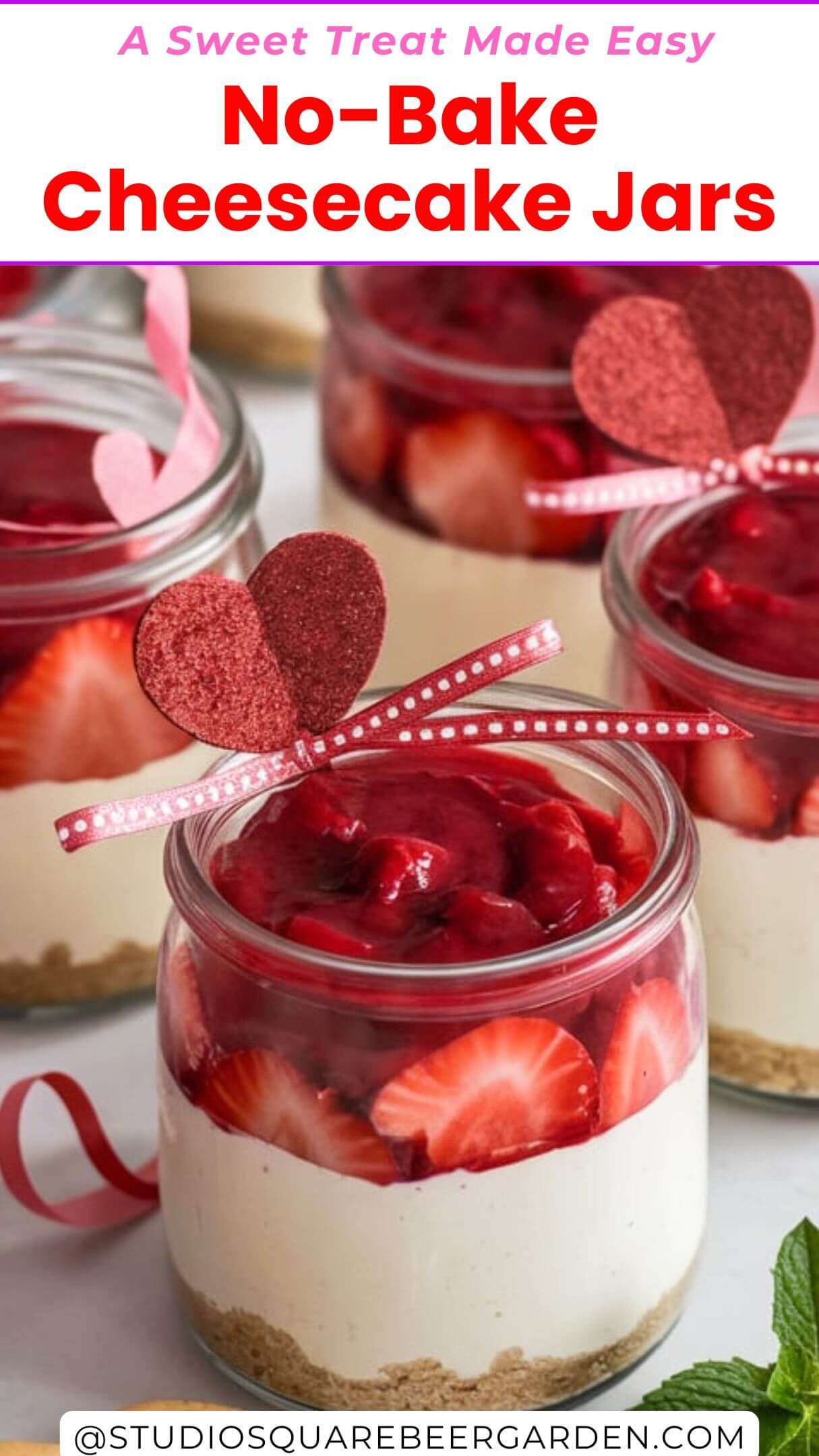 No-Bake Cheesecake Jars