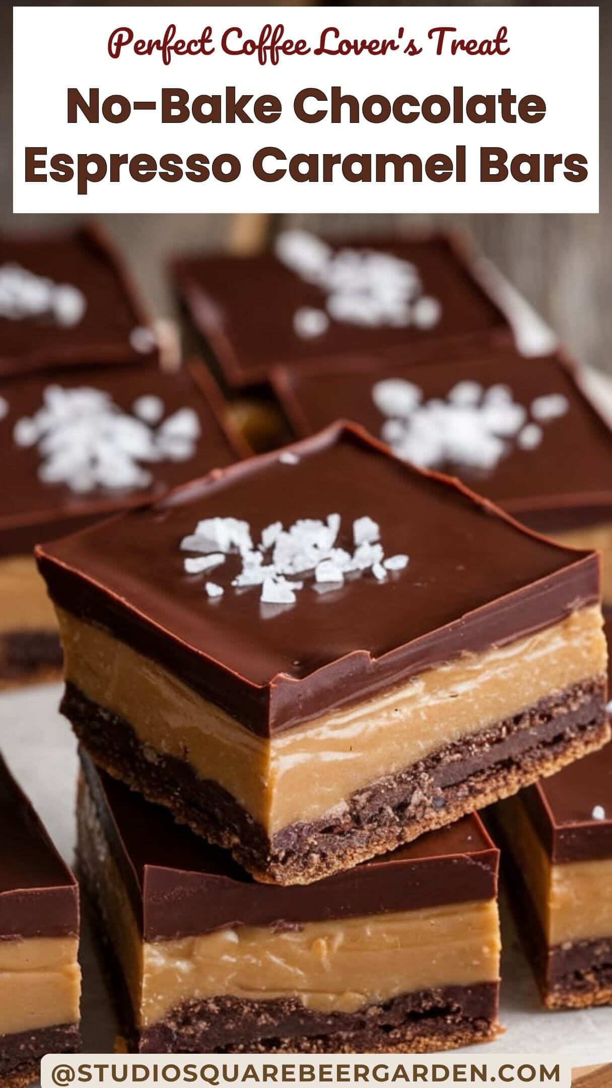 These no-bake chocolate espresso caramel bars are a coffee lover’s dream! Layers of caramel and chocolate infused with espresso make this dessert irresistible. #EspressoDesserts #NoBakeRecipes #ChocolateAndCaramel