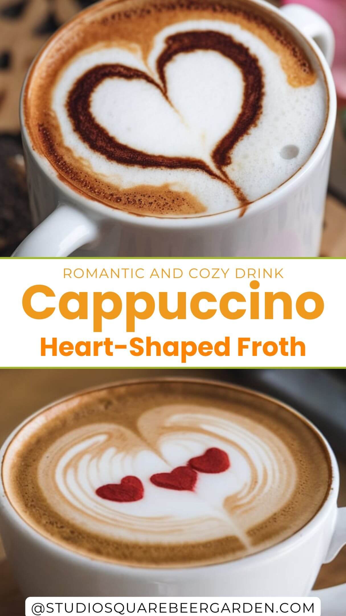 This heart-shaped froth cappuccino is a Valentine’s Day must-have! Creamy, frothy, and full of love, it’s the ultimate romantic coffee treat. #CappuccinoArt #ValentinesDay #HeartShapedDrinks