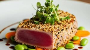 Seared Ahi Tuna Steaks with Sesame Crust Recipe