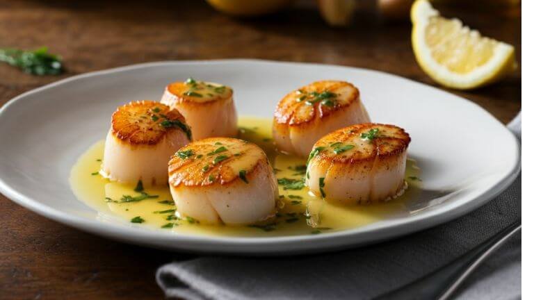 Seared Scallops with Lemon Butter Sauce