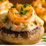 Shrimp Alfredo Stuffed Mushrooms