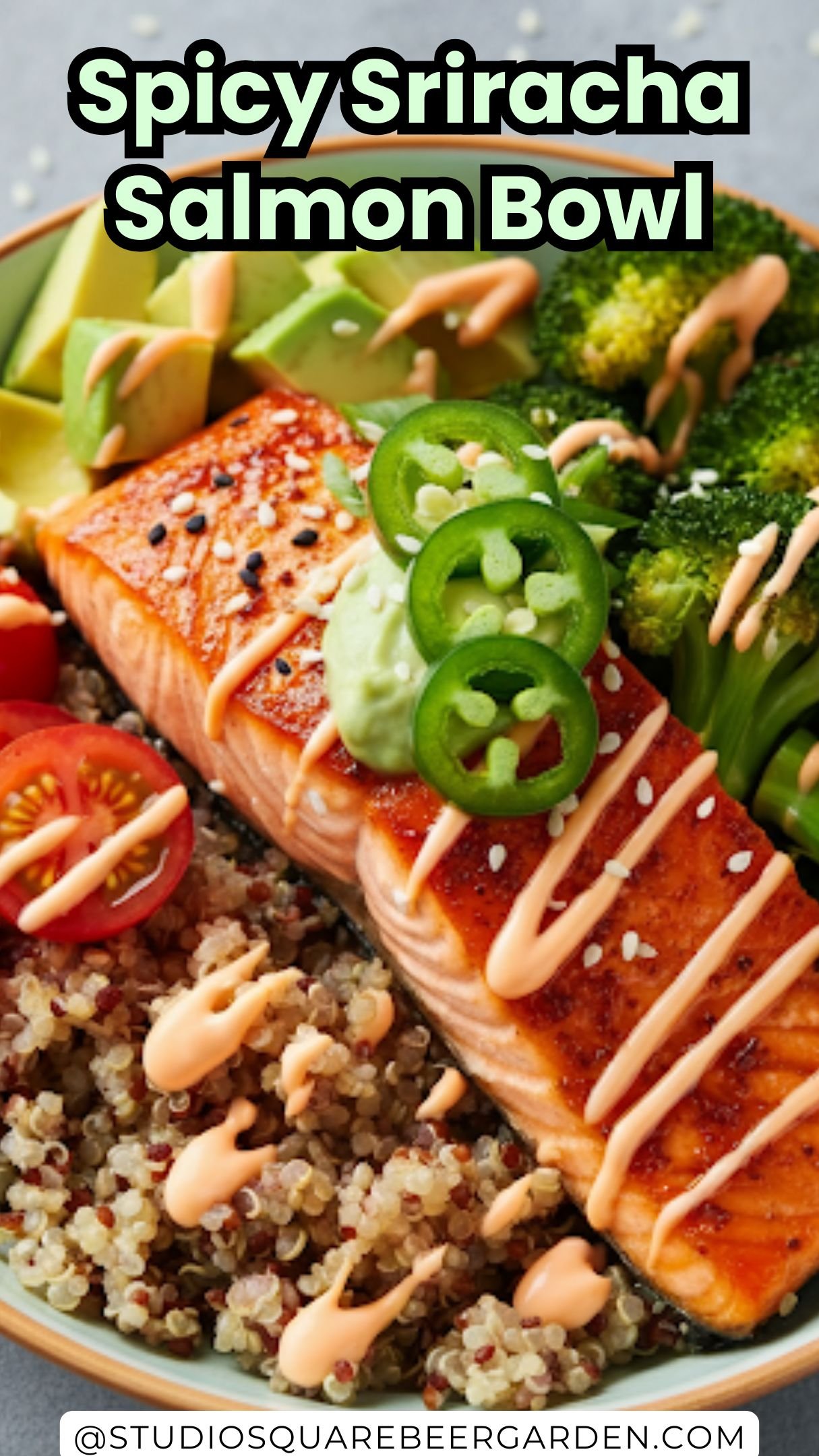 Spicy Sriracha Salmon Bowl