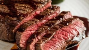 Steak with Red Wine Sauce Recipe