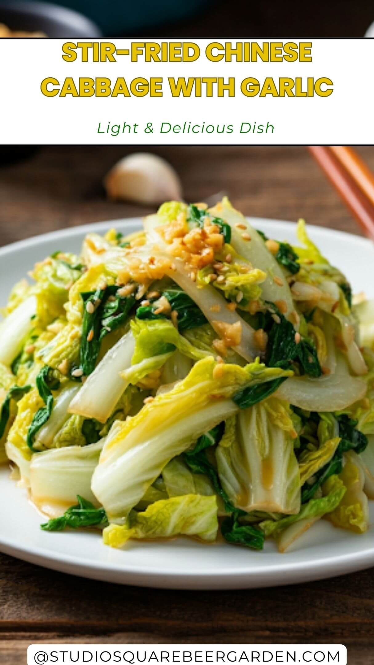 Enjoy this quick and healthy stir-fried Chinese cabbage with garlic! A simple yet flavorful recipe that’s ready in minutes. Perfect as a side dish for your favorite Asian-inspired meals or a light, low-calorie option for dinner. #ChineseCabbage #HealthySideDish #QuickMeals #GarlicLovers #AsianCooking