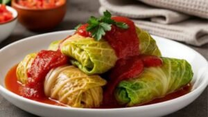 Stuffed Napa Cabbage Rolls Recipe