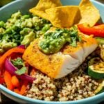 Taco Bowls with Quinoa and Roasted Veggies