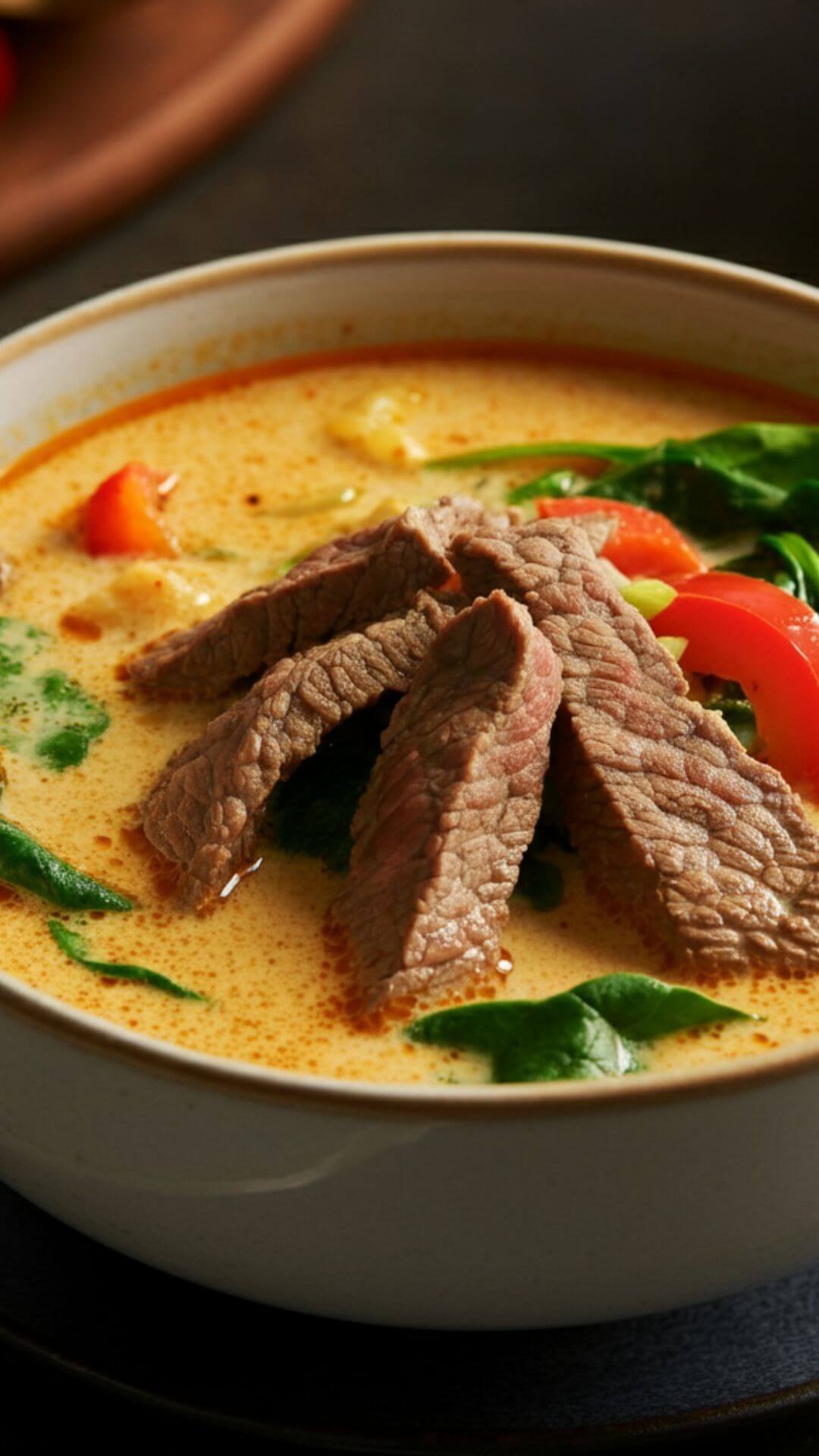 This Thai Curry Beef Soup is a comforting, flavorful dish with a perfect balance of creaminess and spice. It’s quick to make and feels like a warm hug in a bowl.