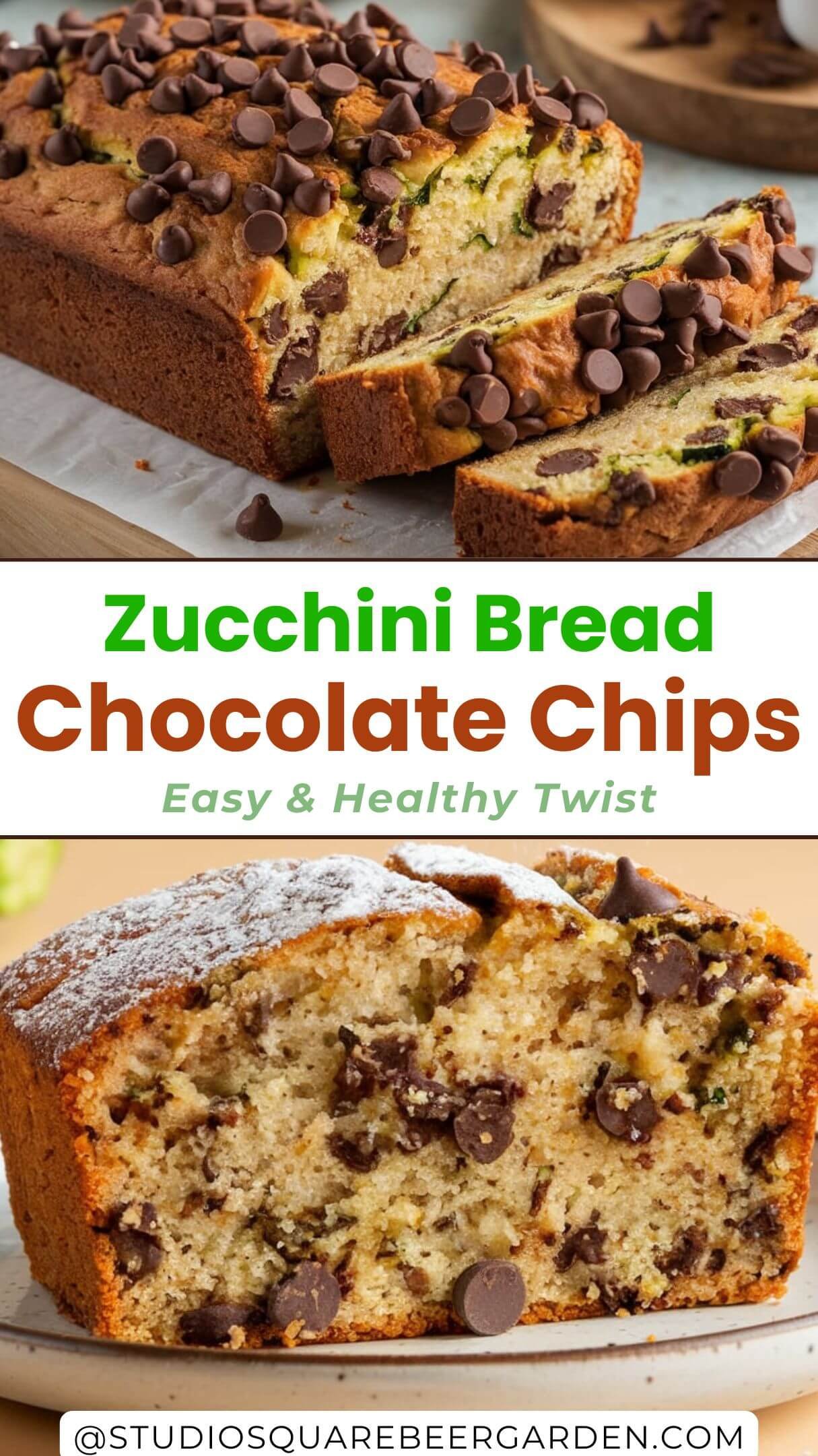 his Chocolate Chip Zucchini Bread Recipe! Moist, rich, and full of flavor, it’s the perfect way to use fresh zucchini. Ideal for family breakfasts or afternoon snacks!