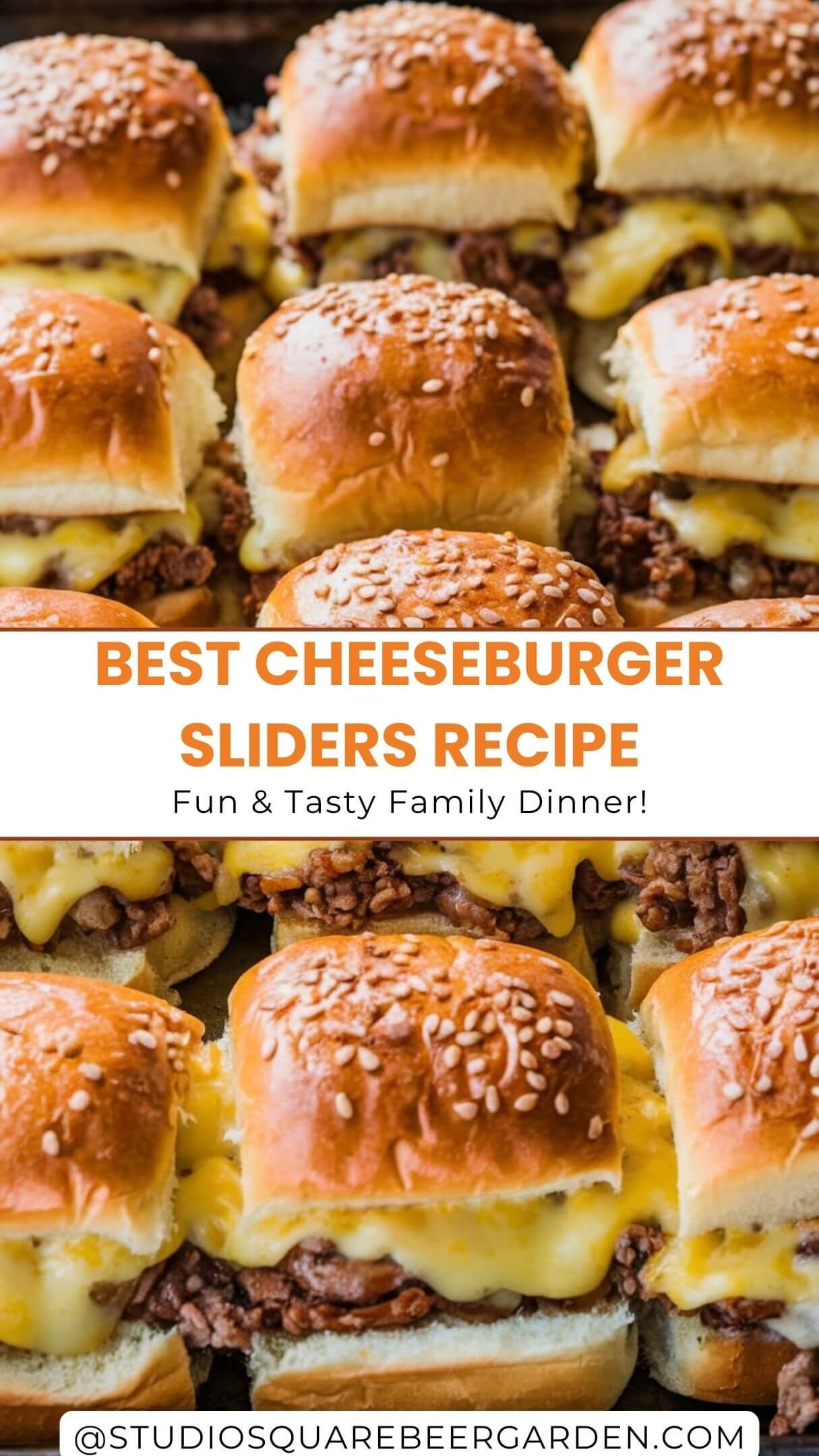 Make dinner fun with these easy cheeseburger sliders! Juicy, cheesy, and packed with flavor, these sliders are a hit with kids, picky eaters, and large groups. The ultimate easy family dinner idea or party appetizer! 