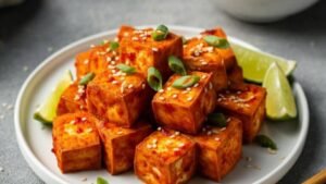 Crispy Gochujang Korean Tofu