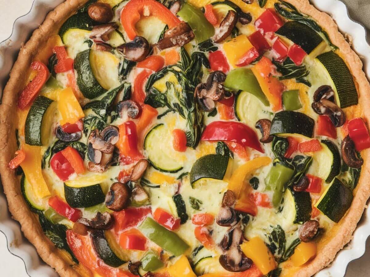 Crustless Vegetable Quiche Recipe