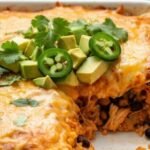 Easy Chicken Burrito Casserole