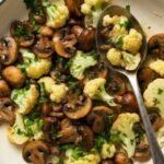 Garlic Mushrooms Cauliflower Skillet Recipe